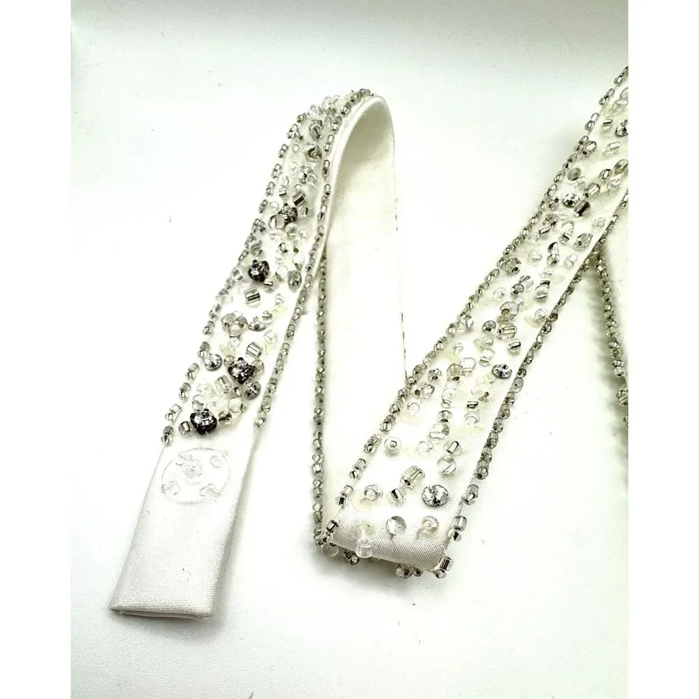 Beaded Bridal Strap For Bridal Dress Satin Sewing Textile Bride Custom